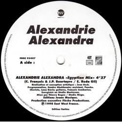 Claude François - Alexandrie Alexandra (Egyptian Mix) - Maxi Vinyl 12 inches - 1998 France - Disco Music