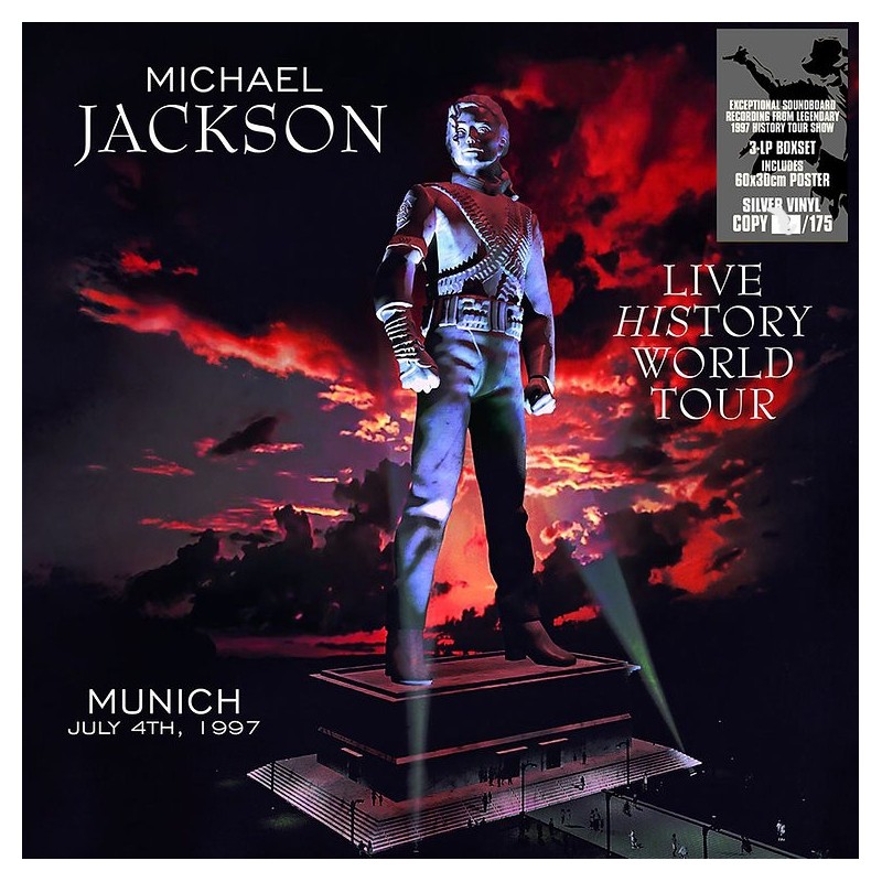 Vinyl Michael Jackson Live History World Tour Boxset 3 LP 2025 Silver