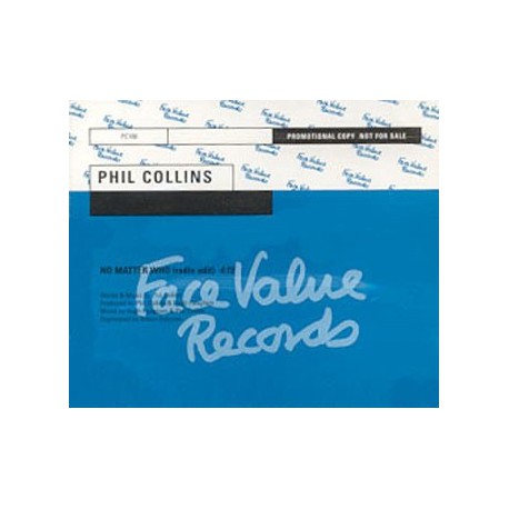 Phil Collins ‎- No Matter Who - CD Maxi Single Promo
