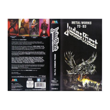 Vidéo VHS Judas Priest ‎– Metal Works 73 - 93