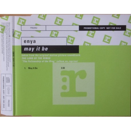 Enya ‎- May It Be - CD Maxi Single Promo