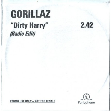 Gorillaz ‎- Dirty Harry - CDr Single Promo