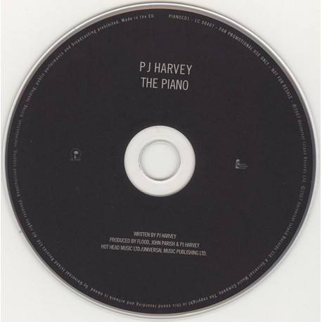 PJ Harvey ‎- The Piano - CD Single Promo