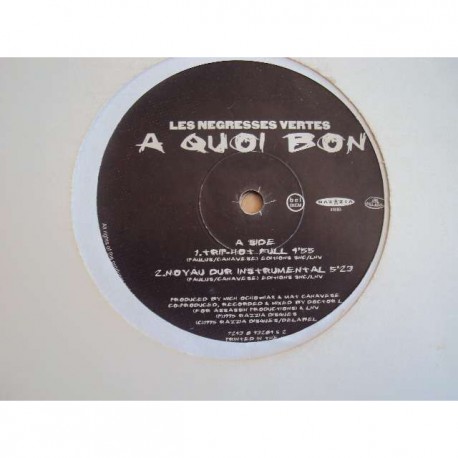 Les Negresses Vertes ‎- A Quoi Bon - Remixes - Maxi Vinyl