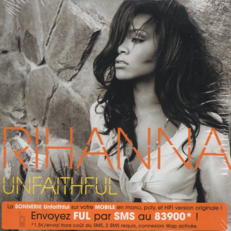 Rihanna ‎- Unfaithful - CD Single avec Sticker