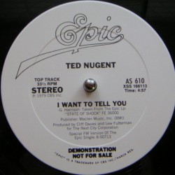 Ted Nugent ‎– I Want To Tell You Maxi Vinyl Promo