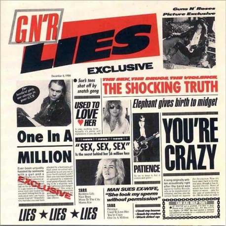 Guns N' Roses ‎– G N' R Lies - LP Vinyl