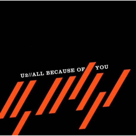U2 ‎– All Because Of You - CD Single Promo Mexico
