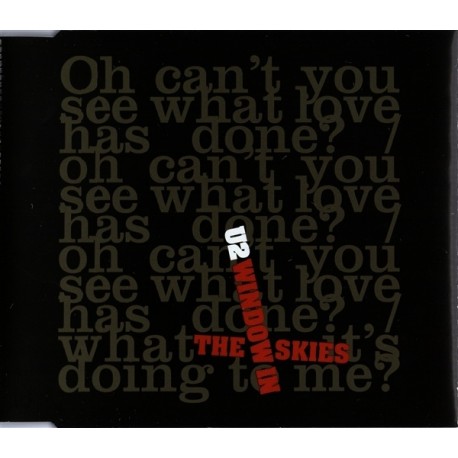 U2 ‎– Window In The Skies - CD Maxi Single Promo