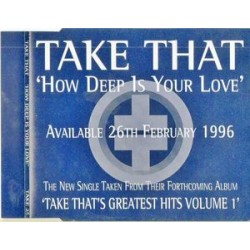 Take That ‎– How Deep Is Your Love - CD Maxi Single Promo