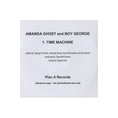 Amanda Ghost & Boy George ‎– Time Machine - CDr Single Promo