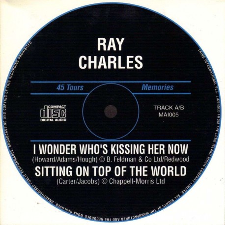 Ray Charles - I Wonder Who's Kissing Her Now - CD Single