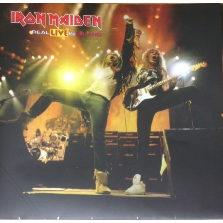 Iron Maiden ‎– Real Live In Milano - Double LP Vinyl - Coloured Blue + Poster - Numbered