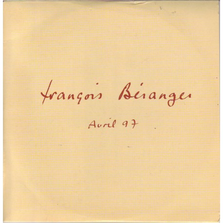 Béranger François - Avril 97 - CD Single Promo 4 Tracks