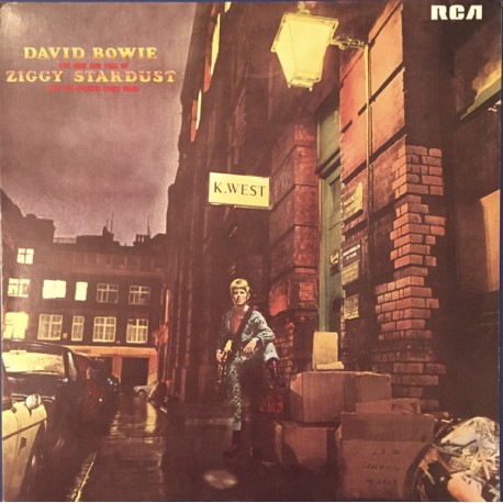 David Bowie ‎– The Rise And Fall Of Ziggy Stardust And The Spiders From Mars - LP Vinyl Album - Coloured Blue Green Marbled