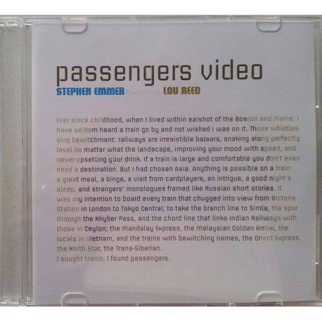 Stephen Emmer feat. Lou Reed ‎– Passengers - DVD Promo Single