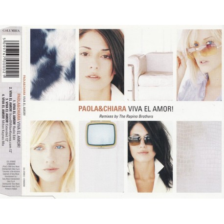 Paola & Chiara ‎– Viva El Amor! - Remixes By The Rapino Brothers - CD Maxi Single