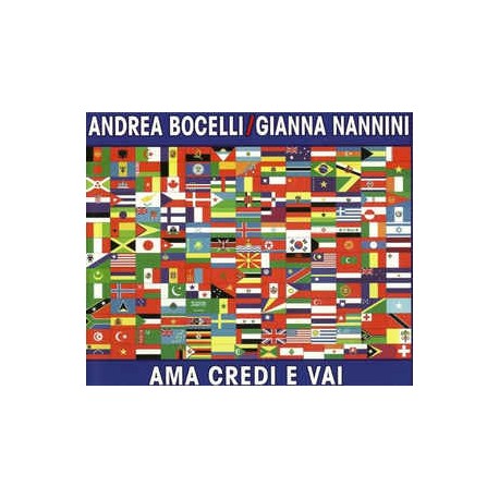 Andrea Bocelli & Gianna Nannini ‎– Ama Credi E Vai - CD Maxi Single