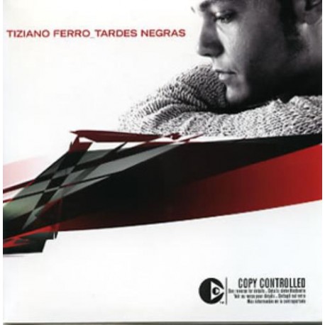 Tiziano Ferro ‎– Tardes Negras - CD Single Promo - Cardboard Sleeve