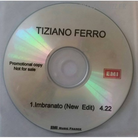 Tiziano Ferro - Imbranato - CDr Single Promo