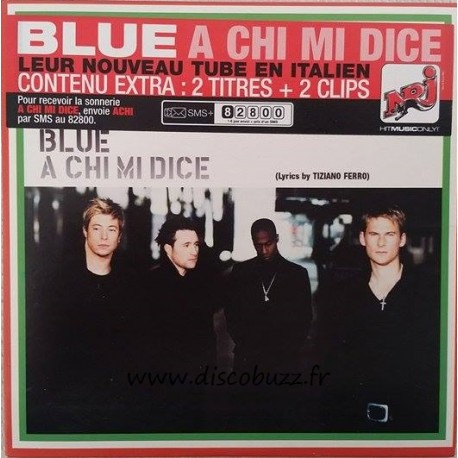 Blue ‎– A Chi Mi Dice - CD Single - Enhanced - Cardboard Sleeve