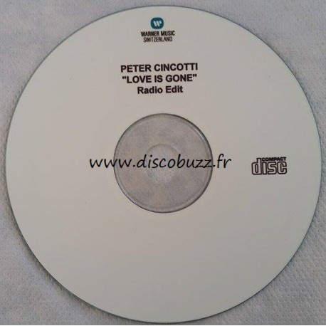 Peter Cincotti - Love Is Gone - CDr Single Promo