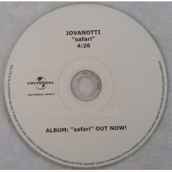 Jovanotti - Safari - CDr Single Promo - from Safari Album