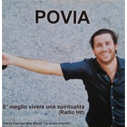 Povia - E' Meglio Vivere Una Spiritualita - CDr Single Promo