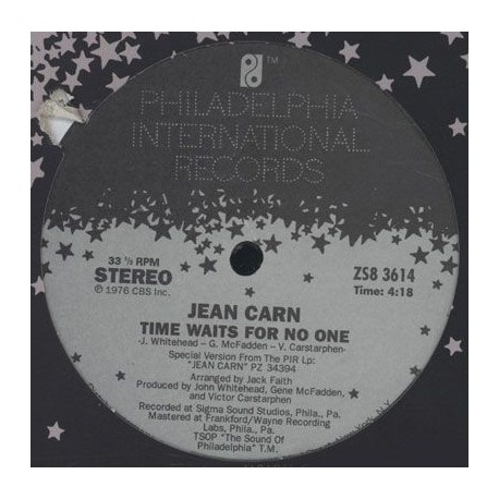 Jean Carn - Time Waits For No One / Free Love - Maxi Vinyl USA