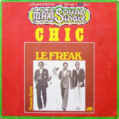 Chic ‎– Le Freak - Maxi Vinyl 12 inches - Coloured Orange
