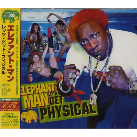 Elephant Man ‎– Let's Get Physical - CD Album Japan - Promo + Obi