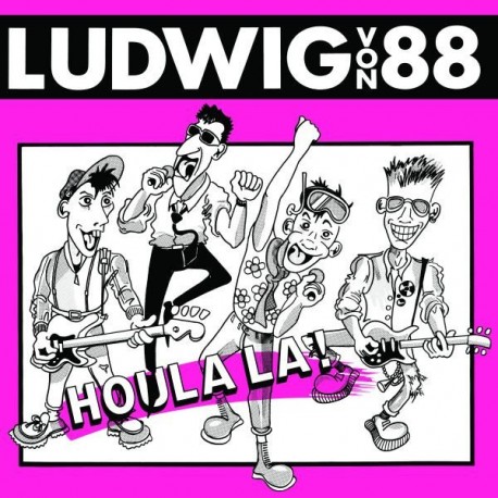 Ludwig Von 88 ‎– Houla La! - LP Vinyl Album - Coloured Pink + Livret
