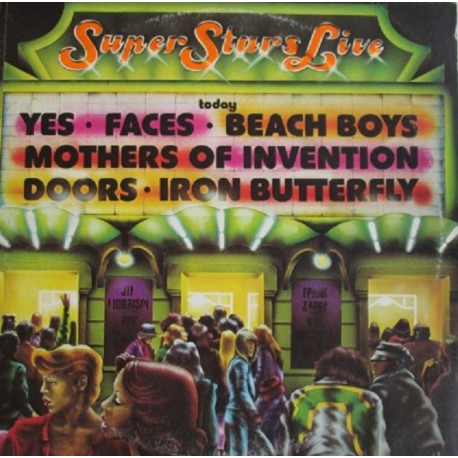 Super Stars Live ( Yes, Faces, Beach Boys, Mothers of Invention, Doors, Iron Butterfly ) - Compilation - Triple Vinyl