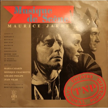 Maurice Jarre ‎– Musique De Scène Pour Le Théâtre National Populaire - LP Vinyl Album