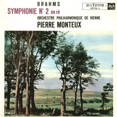 Brahms, Orchestre Philharmonique De Vienne, Pierre Monteux Symphonie N°2 En Ré - LP Vinyl Album 