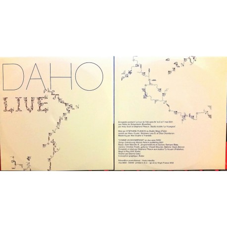 Etienne Daho ‎– Daho Live - Double CD Live Promo Edition