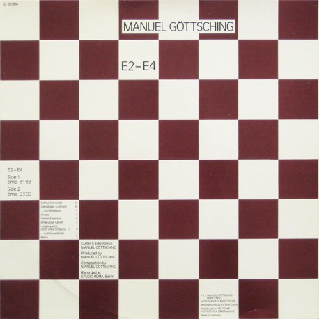 Manuel Göttsching ‎– E2-E4 - LP Vinyl Album