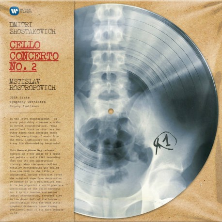 Dmitri Shostakovich - Mstislav Rostropovich ‎– Cello Concerto No. 2 - Record Store Day - Picture Disc Vinyl LP