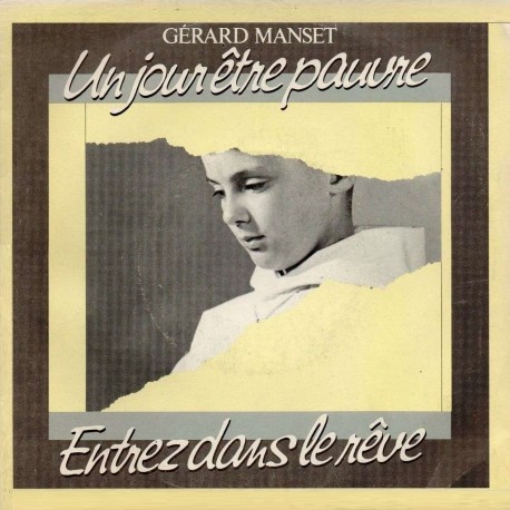 Gérard Manset ‎– Un Jour Être Pauvre - Vinyl 7 inches 45 RPM