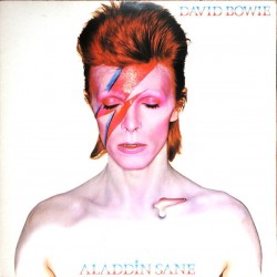 David Bowie ‎– Aladdin Sane - LP Vinyl Album Blue Marbled