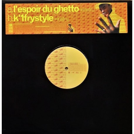 Pit Baccardi ‎– L'Espoir Du Ghetto - K'1frystyle - Maxi vinyl 12 inches Promo