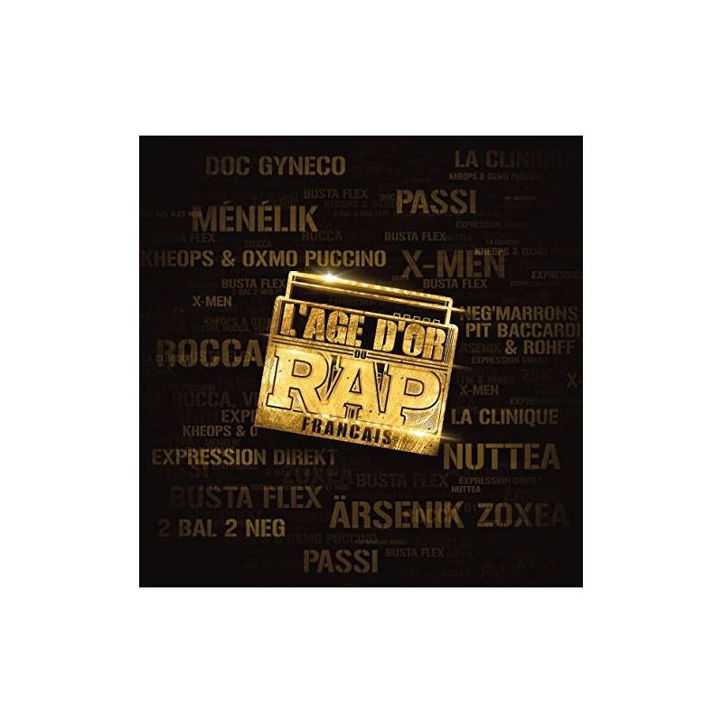 Vinyl L'Age d'Or du Rap Français double lp album, compilation, 2017 Vinyl L'Age d'Or du Rap Français double lp album, compilation, 2017