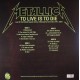 Metallica ‎– To Live Is To Die: Live at the Market Square Arena, Indianapolis, November 24th, 1988 - Double LP Vinyl Album
