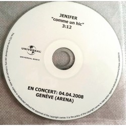 Jenifer - Comme Un Hic - CDr Promo