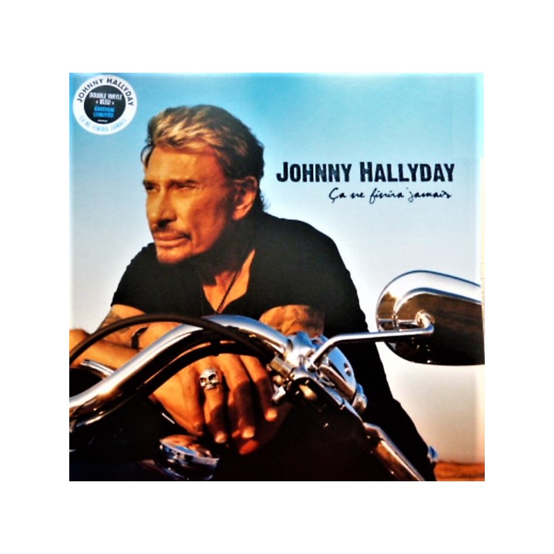 Vinyl Johnny Hallyday , Ça Ne Finira Jamais album double LP Coloured