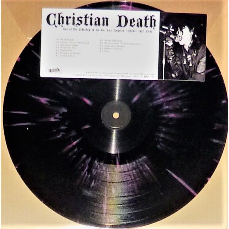 Christian Death ‎– Live At The Whiskey A Go Go, Los Angeles, October 31st, 1981 - LP Vinyl Album Coloured 